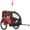 Red, variant on Aosom 2 Seat Bike Trailer for Kids, Baby Stroller with Storage Bag, Red
