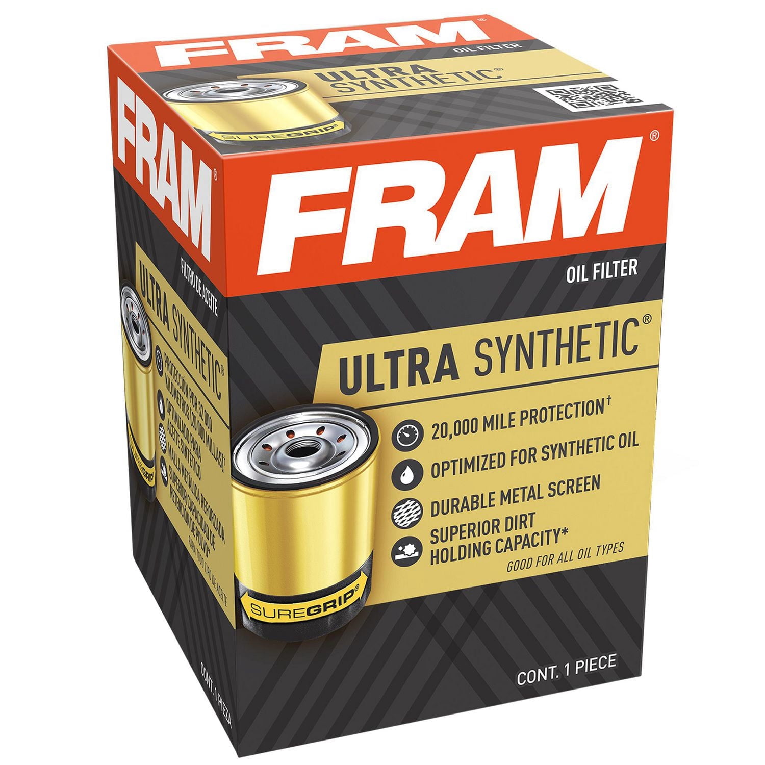 Filtre à huile XG3600 Ultra Synthetic de FRAM