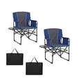 thumbnail image 1 of Yiwa Chaise de Pelouse Portable, Chaise de Camping Pliable avec Table d'Appoint, Pochette de Rangement et Porte-Boissons pour Usage Extérieur, 1 of 9