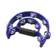 thumbnail image 1 of Amdohai Double Row Handheld Tambourine Metal Jingles Hand Held Plastic, 1 of 8