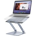 thumbnail image 1 of Laptop Stand, Adjustable Laptop Riser, Aluminum Computer Stand for Laptop up to 17.3 Inches, Portable Laptop Holder Compatible with MacBook Pro, HP, Ergonomic Desktop for Office, Home, Grey, 1 of 8