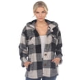 thumbnail image 1 of White Mark Women's Plaid Shacket, 1 of 6