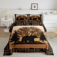 thumbnail image 1 of Erosebridal Ensembles de Literie Farmhouse Ours Très Grand avec Couette, Insert de Couette Brun, Décor Thème Rustique, Réversible 3 Pcs, 1 of 8