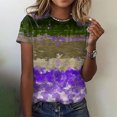 thumbnail image 2 of Pompotops Blouse Décontractée Ample pour Femme, Mode, Imprimée, Col Rond, T-Shirt, Chemises, Blouse, T-Shirt Imprimé, Liquidation, 2 of 5