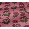 thumbnail image 5 of oneOone Georgette Viscose Fabric Leaves & Floral Block Print Fabric BTY 42 Inch Wide, 5 of 5