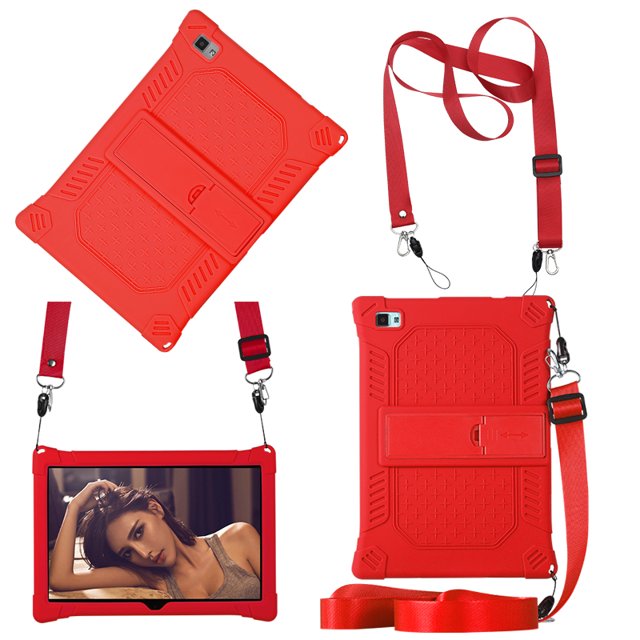 Protection Case pour Teclast P30S P20HD 10.1 "Couverture en Silicone PC Case pour Teclast M40S M40Pro P20 M40plus red-rope P20HD P20