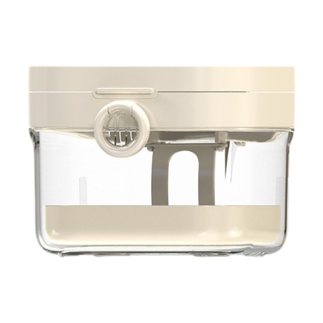 TISHITA Dentures Brace Case Leakproof for Travel Cleaning Retainer Soaking Container White