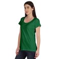 thumbnail image 4 of Inkmeso T-Shirt Basique à Encolure Dégagée Décontracté à Manches Courtes en Coton Uni T-Shirt Haut pour Femmes, 4 of 8
