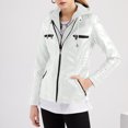 thumbnail image 1 of LOVZFMLL Jackets for Women's Solid Color Long Sleeved Leather Jacket Zippered Jacket Pocket Women's Spring Short Jacket, 1 of 6