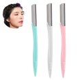 thumbnail image 1 of Loewten Rasoir à Sourcils, 3 Pcs Tondeuse à Sourcils pour Femmes Lame en Acier Inoxydable Rasoir à Poils du Visage Modelage des Sourcils, 1 of 8