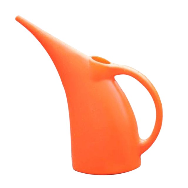 2L Sturdy Eco Friendly Plastic Lightweight Watering Cans Kettle Orange 2L Orange