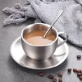 thumbnail image 4 of weibbin 304 European Style Stainless Steel Coffee Cup Set Office Double Layer Insulated Water Cup Reception Business Gift Tea Cup, 4 of 6