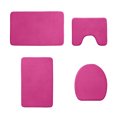 thumbnail image 1 of Bdday Carpets for Living Room Memory Foam Bath Mat 4 Set Bathroom Rugs for 4 Pcs Toilet Mats Universal Soft Comfortable Water Absorption Non-Slip Thick Machine Washable Easier To Dry Dark Floor Rug, 1 of 8