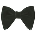thumbnail image 1 of ZheElen Wide Application Fashion Velvet Big Bowtie Suitable For All Formal Occasions Blackish green, 1 of 6