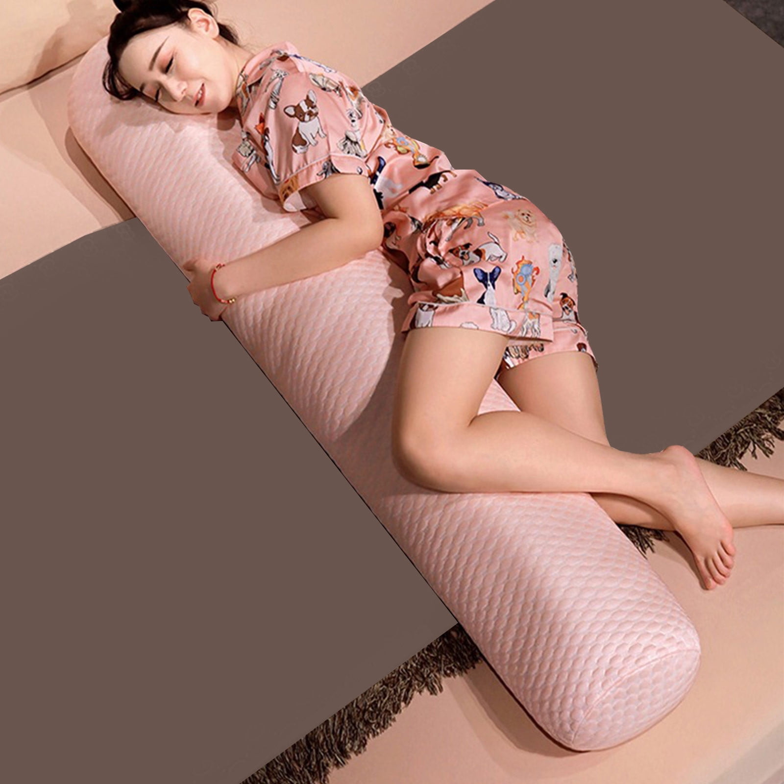 Big Savings! Soft Velvet Long Pillow, Special Pillow for Side Sleeping, Bedside Cushion for Dormitory, Sofa Pillow for Comfortable Leg Support, Multiple Colors for Girls’ Room