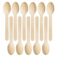 thumbnail image 1 of Birdeem 100 Pcs Cuillère en Bois Jetable pour Fête et Pique-Nique, 1 of 12