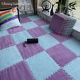 thumbnail image 3 of Bamboohart 30*30CM Soft Plush Children Kids Rug Play Mat Puzzle Carpet Warm Playmat Interlocking Exercise Tiles Floor Carpet Decoration Mat, 3 of 10