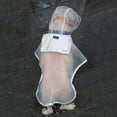 thumbnail image 3 of Pet Réglable Imperméable Transparent Hoodie Imperméable Imperméable Veste Rainwear Poncho pour Petits Chiens de Taille Moyenne Blanc, 3 of 6