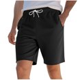 thumbnail image 2 of Shorts Cargo pour Hommes Grande Taille Shorts Cargo pour Hommes Shorts Cargo pour Hommes Shorts pour Hommes Décontractés d'Été Shorts à Taille Élastique Shorts Cargo de Randonnée pour Hommes, Noir, 2 of 9