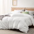 thumbnail image 1 of BEDSURE White Duvet Cover Full Size - Soft Prewashed Full Duvet Cover Set, 3 Pieces, 1 Duvet Cover 80x90 Inches with Zipper Closure and 2 Pillow Shams, 1 of 6