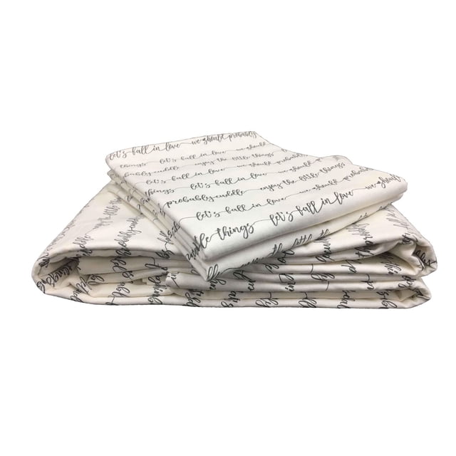 hometrends 3 Piece Flannel Sheet Set