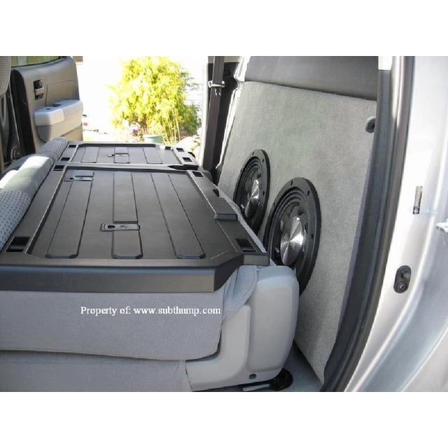 2007-2013 Tundra Crew Max Behind The Seat Dual 12 Thin Subwoofer Box