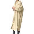 thumbnail image 2 of Robes Soleil pour Femmes 2023 Décontractées Mode pour Femmes Col Rabattu Ample Manches Longues Uni Mi-Mollet Robe Longue Robes T-Shirt pour Femmes 2023 Décontractées en Liquidation, 2 of 8