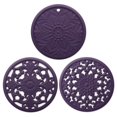 thumbnail image 1 of Silicone Trivets for Hot Pots and Pans Silicone Trivet Mat Set with 3 Carved Patterns Hot Pot Holder Hot Pads Kitchen Pans and Pots Set Hot Pads Pot Holders, 1 of 4