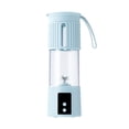 thumbnail image 2 of Portable electric blender juicer food processor, sleek modern design, purees smooth, kitchen home office, healthy eating meal prep, mini juice machine, stainless steel blades, durable, 2 of 5