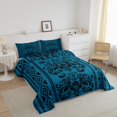 thumbnail image 3 of Erosebridal Aztec Damask Bedding Queen Comforter Set, Retro Floral Down Comforter, Bohomian Theme Decor, Reversible, 3 of 7