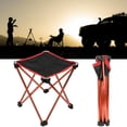 thumbnail image 2 of Tabouret Pliant Portable Chaise de Camping Extérieur Randonnée Pêche Siège de Plage, 2 of 7