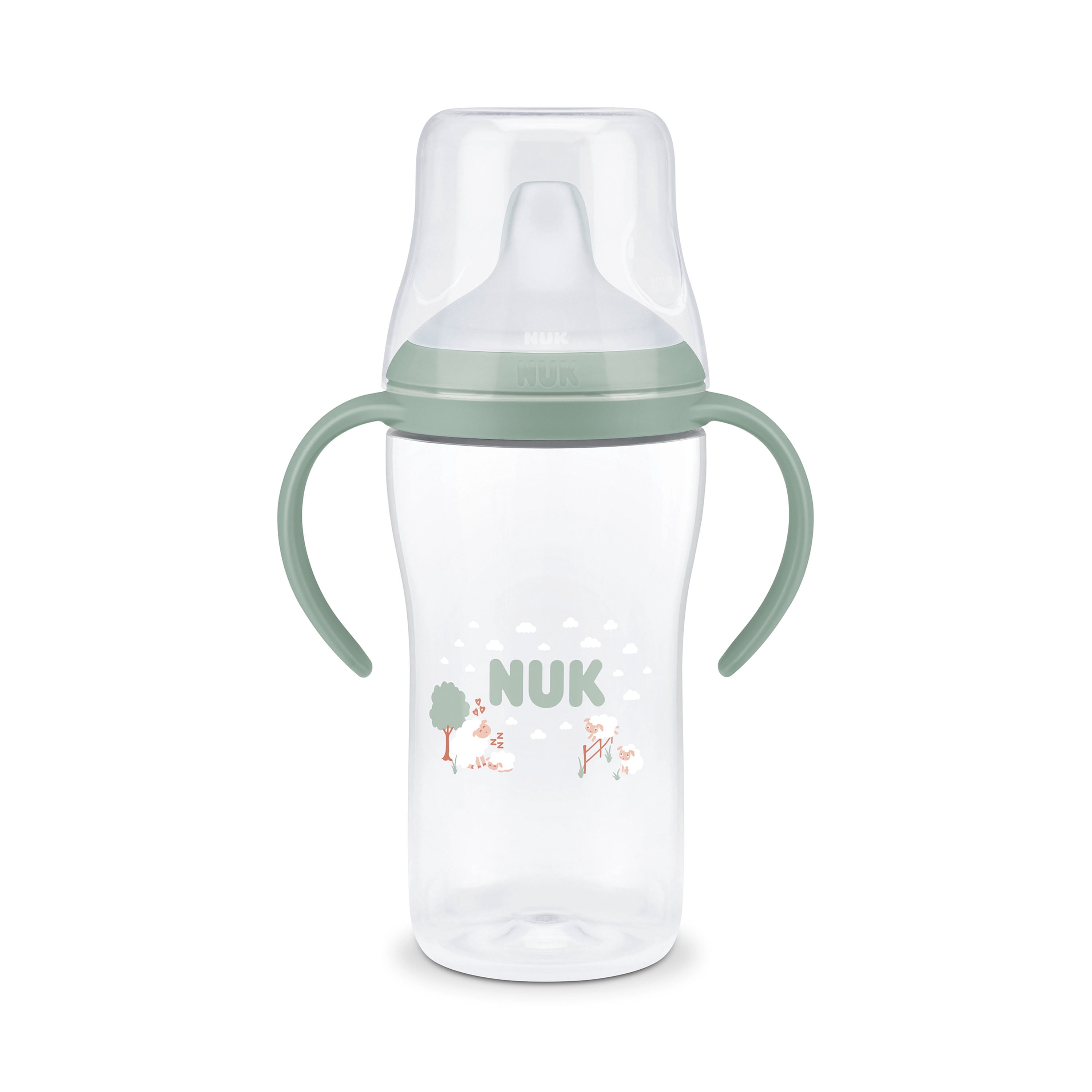 Perfect Match Learner Straw Bottle, 8+ Months, 260 ml, Leak Proof Baby Straw Cup, Anti-Slip Handles, Penguin, 1 Count