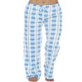 thumbnail image 1 of Women Plaid Pajama Pants Sleepwear Drawstring Cotton Loose Bottoms, 1 of 5