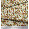 thumbnail image 3 of Soimoi Poly Georgette Fabric Coke & Burger Food Printed Craft Fabric by The Yard 42 Inch Wide, 3 of 3