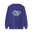 thumbnail image 3 of Hauts à Manches Longues pour Femmes Décontractés Impression Empreintes Raglan Chemises Blouses Hauts Décontractés Longs pour Femmes, 3 of 4