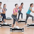 thumbnail image 4 of BalanceFrom Aerobic Step Platform Trainer with Adjustable 3-Level Risers, Black & White, 4 of 10