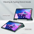 thumbnail image 3 of KOMI Tablet PC Case Case Compatible with Lenovo Tab M10 Plus (Gen 3 2022) 10.6"Tablet Case, TPU Slim Cover Auto Wake/Sleep Smart Case with Clear Transparent Back Shell Back tablet protection Green, 3 of 5