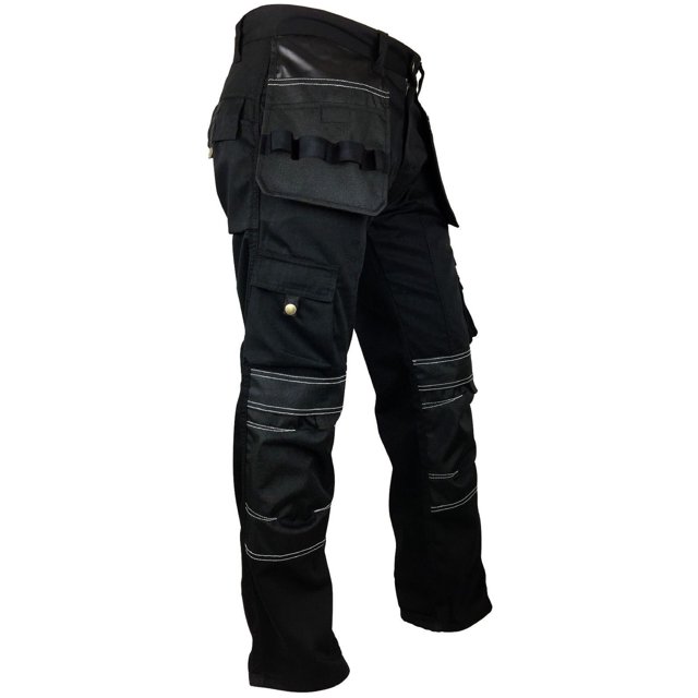 Mens Cargo Workwear Cordura Reinforcement Safety Utility Pant Mechanical Trouser