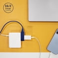 thumbnail image 4 of Globe Electric 9-ft Navy Fabric Extension Cord, 4 of 7
