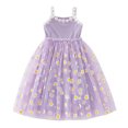 thumbnail image 1 of WEAIXIMIUNG Robes pour Filles Taille 6-7 Jupe pour Filles Enfants Été Mode Petit Imprimé Robe Bouffante Robe de Plage pour Enfants, 1 of 4