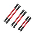 thumbnail image 2 of QualitChoice 6 Pieces RC Car Pull Rod Rod Servo Link for Slash Hoss 4x4 1:10 Scale RC Car Red, 2 of 6