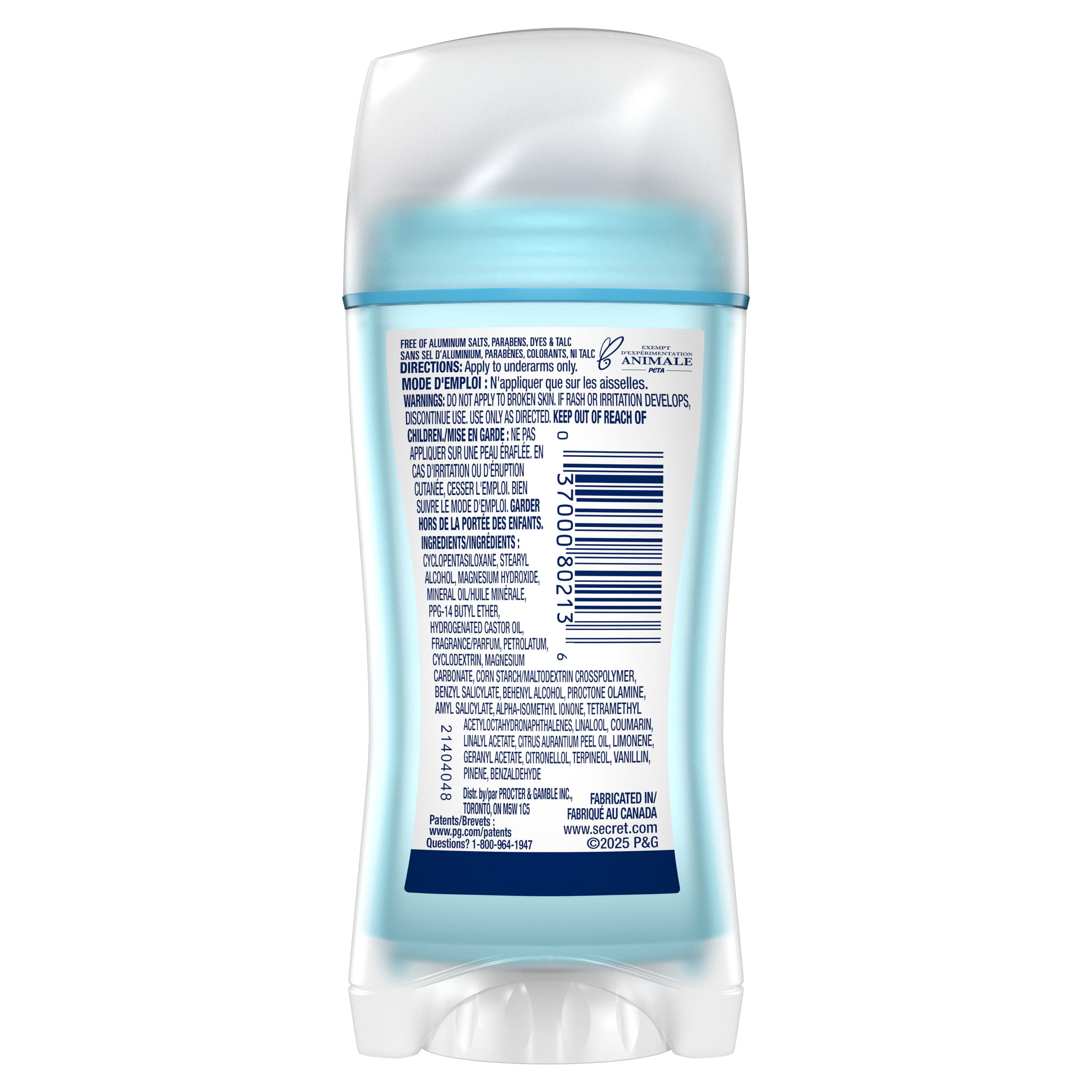 Désodorisant Sans Aluminium Secret, Noix De Coco, Pour Femmes, 68 g