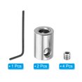 thumbnail image 3 of Unique Bargains 7mm Hole Wire Rope Clips Set, 2 Pcs Brass Double Holes Cable Clamps with M6 Hexagon Screws Spanner, Silver, 3 of 7