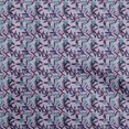 thumbnail image 1 of oneOone Rayon Bluish Violet Fabric Florals Craft Projects Decor Fabric Printed By The Yard 56 Inch Wide, 1 of 4