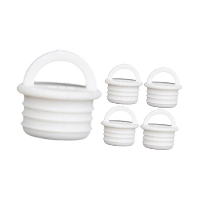 GUOOL 5 Pieces Mop Bucket Drain Stoppers Sturdy Silicone Plug Stoppers for Kitchen 27x24mm