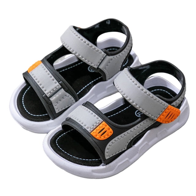 Dakaela Boys Girls Sandals Open Toe Summer Beach Water Shoes Double Adjustable Strap Slip on Sandal
