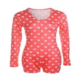 thumbnail image 1 of MesaSe Women V-Neck Bodycon Bodysuit Button Sleepwear Jumpsuit Shorts Rompers, 1 of 3