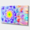 thumbnail image 2 of Grande Fleur Fractale d'Extraterrestre Jaune - Impression d'Art Floral sur Toile, 2 of 4