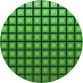 thumbnail image 1 of Ahgly Tapis Rond Lavable en Machine Intérieur Transitionnel Vert Émeraude Profond, 3 Pieds Rond, 1 of 7