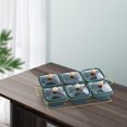 thumbnail image 3 of fastboy Snacks Platter Tray w/ Lid Serving Storage Snacks Appetizers Nuts Easy Bowl Green Set 6, 3 of 6